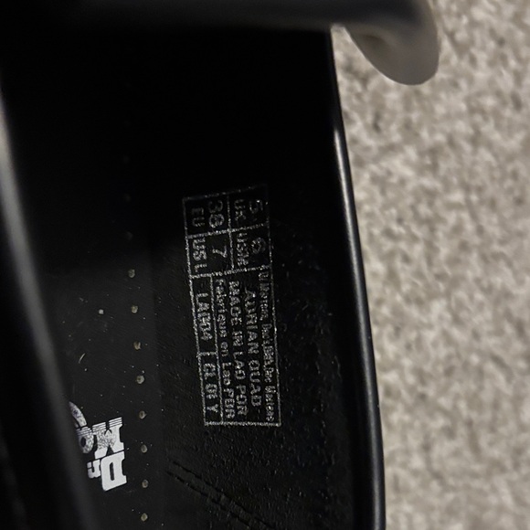 Dr. Martens Black Tassel Platform Loafers with Yellow Stitching - Picture 6 of 8